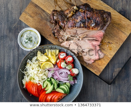 Stok fotoğraf: Spit Roasted Lamb