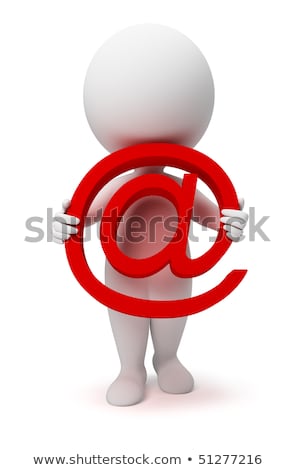 Foto stock: 3d Small People - Send Mail