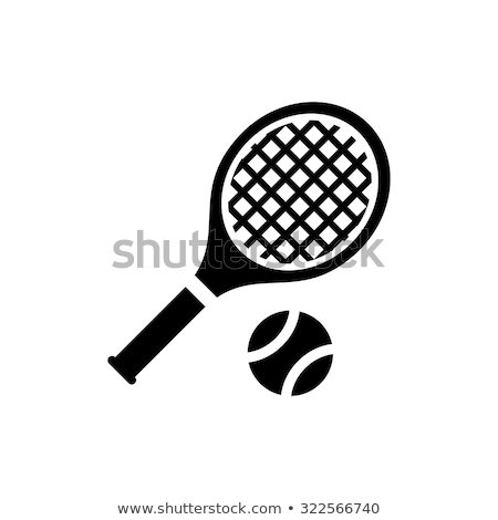 Stock fotó: Tennis Racket And Balls Court