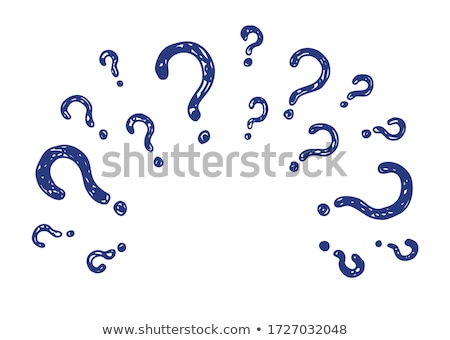 Stok fotoğraf: Drawing Question Mark