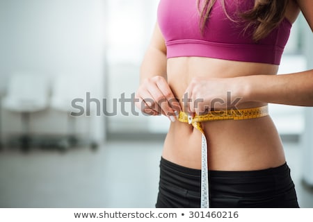 Stock fotó: Slim Fit Diet Weight Measuring Waist