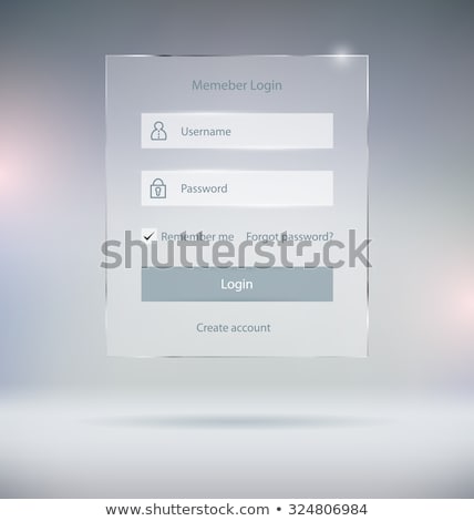 Stock photo: Web Login Form Template