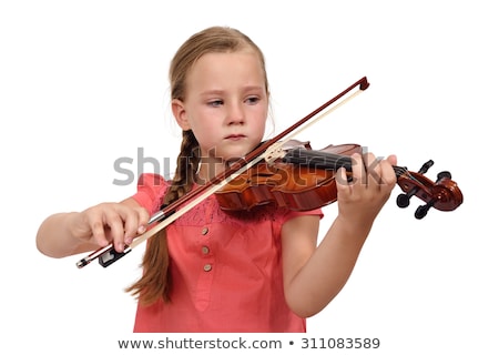 Сток-фото: Mourning Girl With A Violin