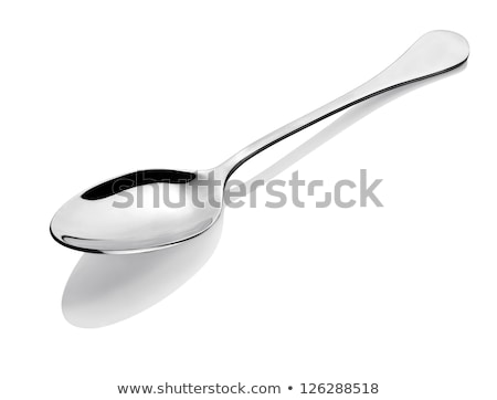 Stock fotó: Silver Spoon On A Table
