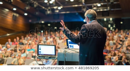 Stock photo: Speaker Giving A Talk On Corporate Business Conference