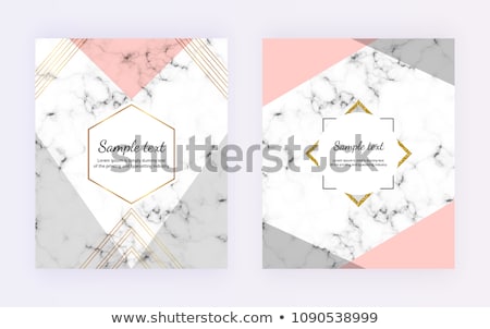 Stockfoto: Chic Business Card Or Invitation Mockup On Marble Background Paper And Stationery Branding