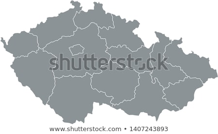 Stok fotoğraf: Map Of Czech Republic