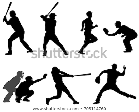 Baseball Silhouette Set Foto stock © Bokica