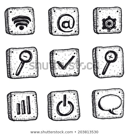 Foto stock: Email At Symbol On Computer Keyboard