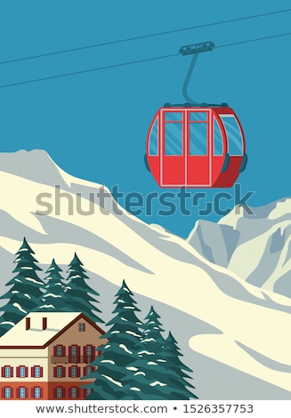 Stok fotoğraf: Skier Skiing In Snowy Alps