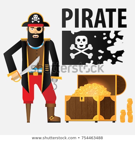 Stock foto: Pirate Hook Isolated Piratical Prosthesis Hand Vector Illustra