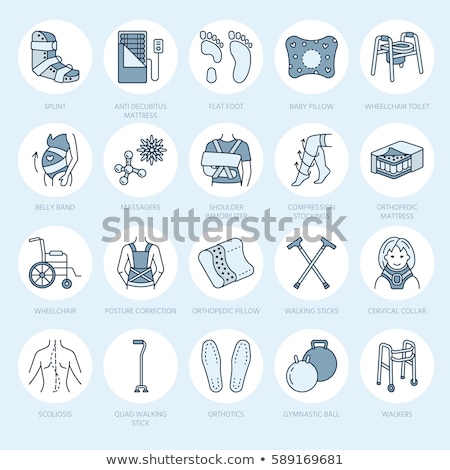 Treatment Broken Bone Orthopedic Bandage Vector Stock foto © Nadiinko