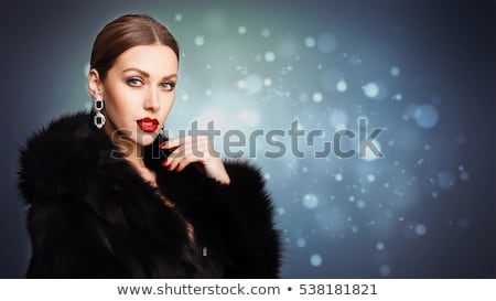 Stock photo: Girl With Fur And Jewellery