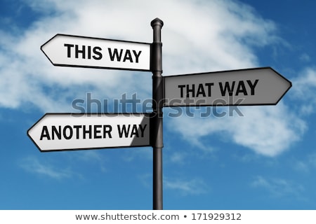 [[stock_photo]]: Order Chaos Road Sign