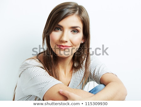 Stock foto: Portrait Of Beautiful Young Woman Posing In Studio