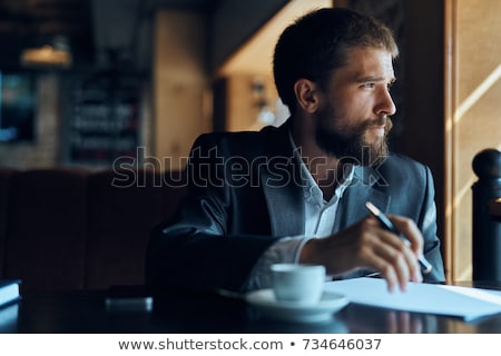 Foto stock: Business Man Thinking