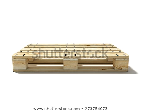 Vista lateral da palete de madeira Foto stock © djmilic