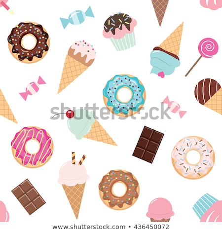 ストックフォト: Kid Party Decoration Cupcake With Donuts