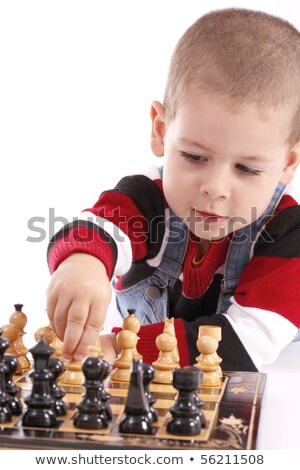 Dzieci grające w szachy Zdjęcia stock © grafvision