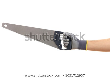 [[stock_photo]]: Carpenter Holding Hand Saw
