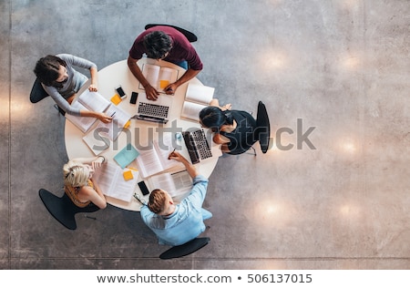 Stock photo: Student Studying In Library