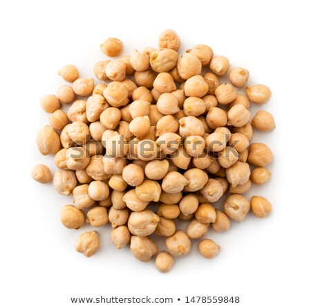 Stock fotó: Chickpeas On White Background