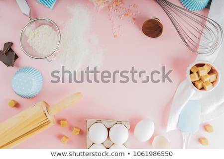 Stock fotó: Preparation Of Baking Ingredients