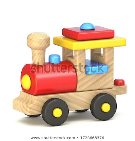 3d Wooden Toy Train ストックフォト © djmilic