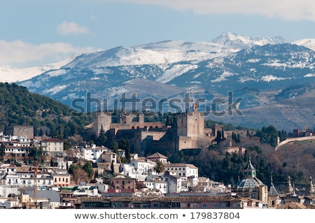 Gardens In Granada In Winter Stockfoto © 1tomm