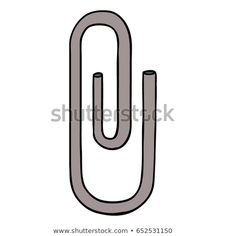 Zdjęcia stock: Cartoon Paperclip