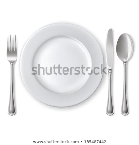 Spoon And Plate Stock photo © ElenaShow