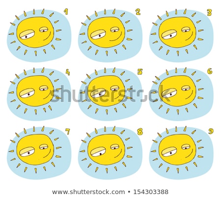 Visual Puzzle - Find Two Identical Images Of Suns [[stock_photo]] © VOOK