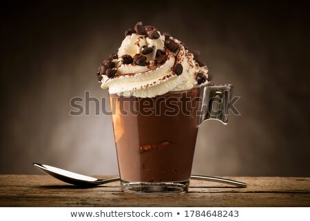 Stock photo: Vanilla Ice Cream With Milk Caramel Chips Gourmet Dessert