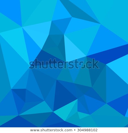 Stock fotó: Moonstone Blue Abstract Low Polygon Background