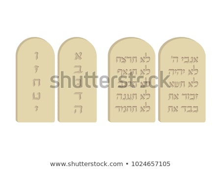 Foto stock: Tables Of The Ten Commandments