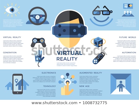 Stockfoto: Digital Vector Virtual Augmented Reality Set Collection Next Ge