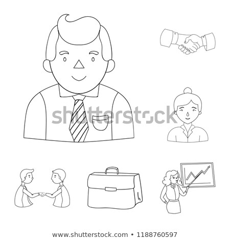 ストックフォト: Transaction Document Pointer Icon Vector Outline Illustration