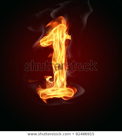 Stock photo: Fire Number 1