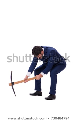 Man With Pick Axe [[stock_photo]] © Elnur