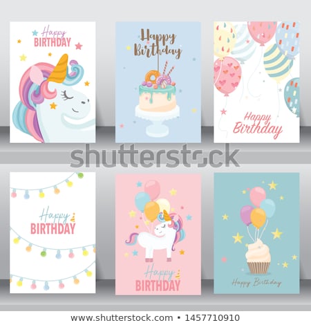 [[stock_photo]]: Birthday Greeting Card With Baby Elephant