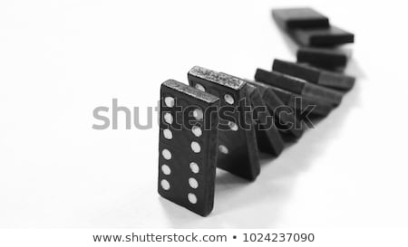 Foto d'archivio: Falling Dominoes Isolated