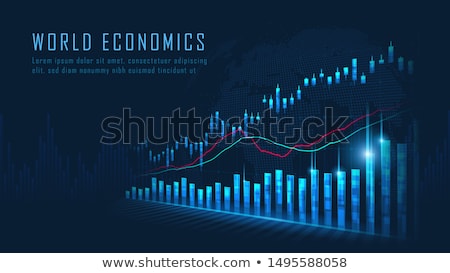 Stock photo: Vector Background For Economic Graphs