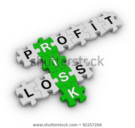 Stock Trading On Green Puzzle Foto stock © ALMAGAMI