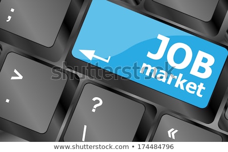 Job Market Key On The Computer Keyboard Stockfoto © fotoscool