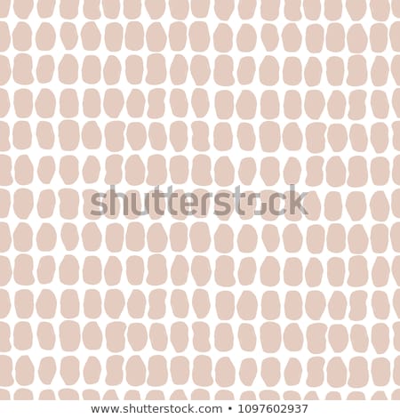 Foto stock: Vector Seamless Pattern With Hand Drawn Oval Shapes In Brown Colors For Fabric Design And Background