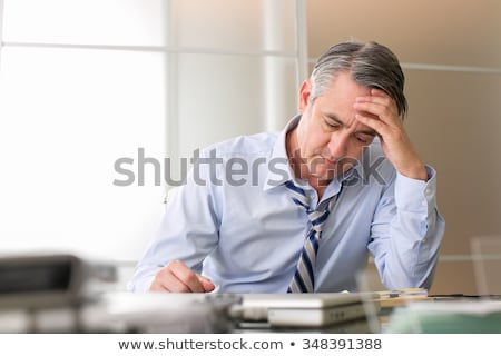 Foto d'archivio: Portrait Of Stressed Business Man In The Office