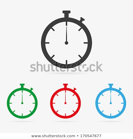 Stockfoto: Stop Watch Red Vector Icon Button