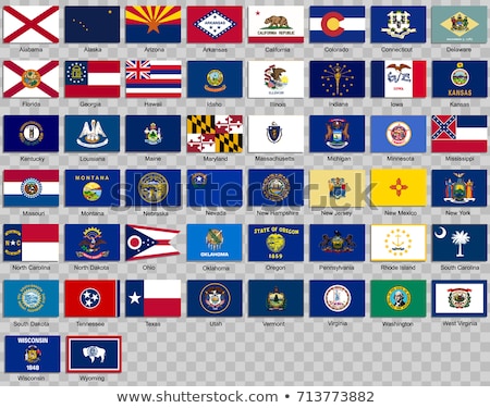 Stok fotoğraf: Flag Of Maine Us State Icon