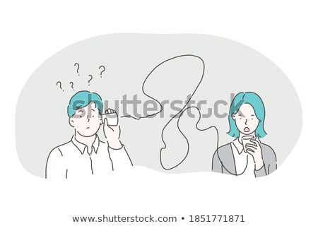 Zdjęcia stock: Young Woman Listening To Conversation Between Couple