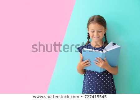 Сток-фото: Portrait Of Cute Little Bookworm